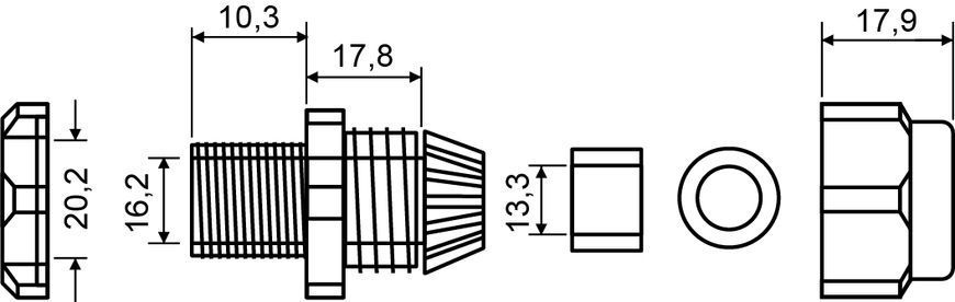 Сальник PG13,5 АСКО-УКРЕМ (A0150050004) A0150050004 фото