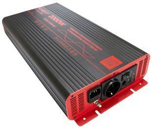 Інвертор з функцією зарядки e.inv.pro.2000 12/220В 2000Вт, чистий синус E.NEXT (s073003) s073003 фото