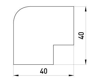 Плоский кут e.trunking.blend.angle.stand.25.16 для короба 25х16мм E.NEXT (s3033004) s3033004 фото