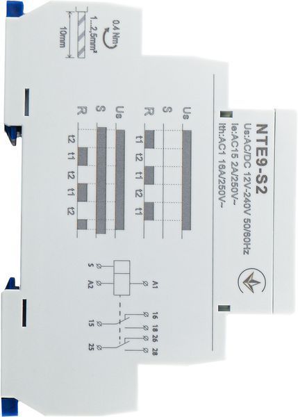 Реле часу асиметричного циклу NTE9-S2 AC/DC 12-240V АСКО-УКРЕМ(A0010240008) A0010240008 фото