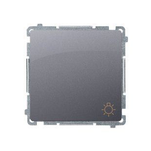 Кнопка "світло" Simon Basic, срібло (BMS1.01/43) BMS1.01/43 фото