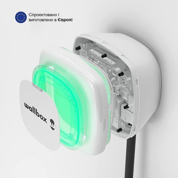 Зарядна станція Pulsar Plus Wallbox 32А 1Ф/3Ф 230/400В 22 кВт чорна з роз'ємом Тype 2 з кабелем 5м PLP1-0-2-4-9-002 PLP1-0-2-4-9-001 фото