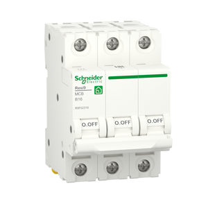 Автоматичний вимикач Schneider Electric RESI9 6kA 3P 16A R9F02316 R9F02316 фото