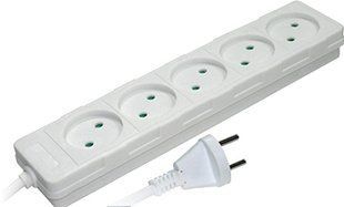 Подовжувач e.es.5.5.b 5 гнізд, 5м, без з/к, baby protect E.NEXT (s042067) s042067 фото