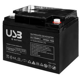 Аккумуляторная батарея 12V 40Ah, AGM (ULL12V400-2) ULL12V400-2 фото
