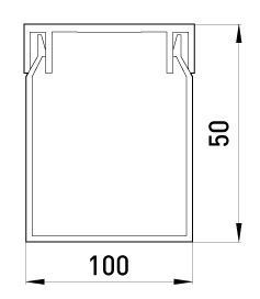 Короб пластиковий перфорований e.trunking.perf.stand.100.50, 100х50мм, 2м E.NEXT (s13033012) s13033012 фото