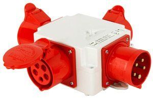 Монтажний набір-розгалужувач 32A 3P+N+PE 400V/ 1x32A 3P+N+PE 400V, 2x16A 2P+PE 250V E.NEXT (403-016) 403-016 фото