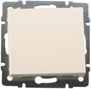Розетка Lezard Rain із заземленням та кришкою крем (703-0388-123B) 703-0388-123B_lezard фото
