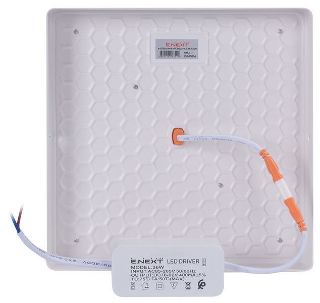Світильник світлодіодний накладний e.LED.stand.MP.Square.S.36.4500 квадрат 36Вт 4500К 3240Лм E.NEXT (l0861014) l0861014 фото