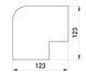 Плоский кут e.trunking.blend.angle.stand.100.40 для короба 100х40мм E.NEXT (s3033010) s3033010 фото 2
