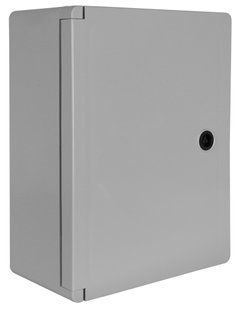 Корпус удароміцний з АБС-пластика e.plbox.250.330.130.18m.blank, 250х330х130мм, IP65 з панеллю під 18 модулів E.NEXT (CP5102) CP5102 фото