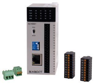 Програмований логічний контролер серії АС 24В 8DI 8DO (NPN) 1 RS485 1 Ethernet E.NEXT (AC16S0T) AC16S0T фото