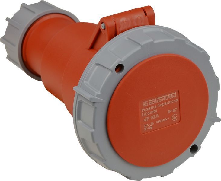 Розетка переносна серії UСombi 4P 32A IP 67 АСКО-УКРЕМ (A0080010126) A0080010126 фото
