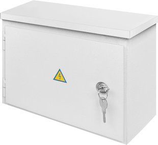 Корпус e.mbox.stand.n.12.z металевий, під 12мод., герметичний IP54, навісний, з замком E.NEXT (s0100129) s0100129 фото