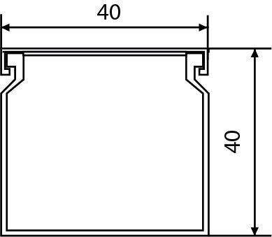 Короб 40*40/2000мм АСКО-УКРЕМ (A0070010007) A0070010007 фото