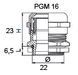 Сальник металевий PGM 16 АСКО-УКРЕМ (A0150050034) A0150050034 фото 4