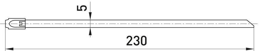 Стяжка кабельна металева покрита PPA e.steel.tie.ppa.5.230, 230мм E.NEXT (s019092) s019092 фото