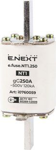 Запобіжник плавкий e.fuse.NT1.250, габарит 1, 250А E.NEXT (i0760059) i0760059 фото