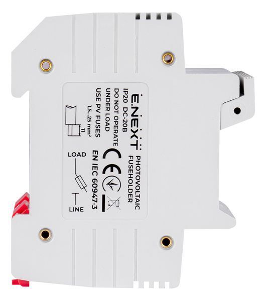 Утримувач запобіжника на DIN-рейку e.fuse.gpv.1038.h2, gPV, під запобіжник 10х38, 2р, 32А (i0300008) i0300008 фото