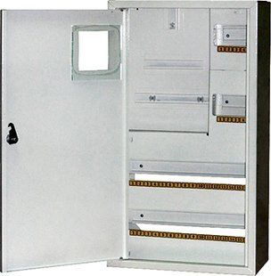 Корпус e.mbox.stand.n.f3.36.z металевий, під 3-ф. лічильник, 36 мод., навісний, з замком E.NEXT (s0100031) s0100031 фото