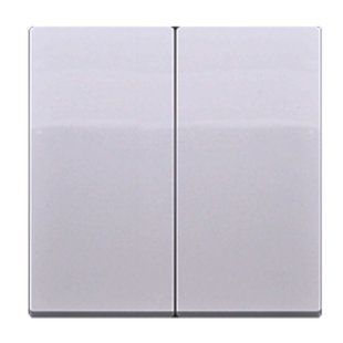 Кнопки подвійного вимикача SIMON10, срібло (CKW5/43) CKW5/43 фото
