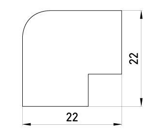 Зовнішній кут e.trunking.blend.out.stand.15.10 для короба 15х10мм E.NEXT (s2033001) s2033001 фото