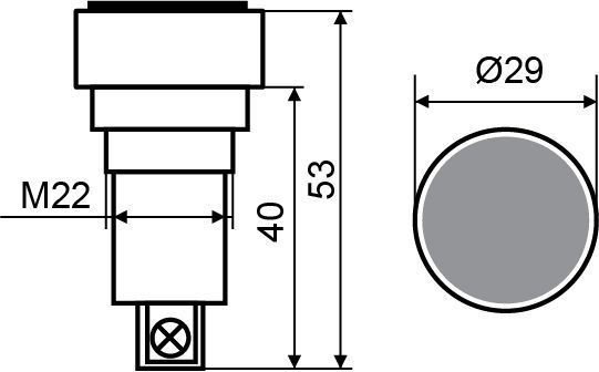 XB2-EH125 Кнопка "Старт" чорна з фіксацією (NO+NC) АСКО-УКРЕМ (A0140010040) A0140010040 фото