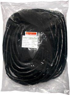 Спіральна обв'язка e.spiral.stand.24.black, 20-130 мм, 10м, чорна E.NEXT (s2038017) s2038017 фото