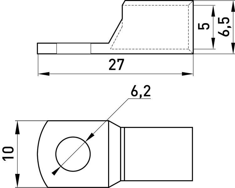 Мідний кабельний наконечник е.end.stand.sc.10 (s040001) s040001 фото