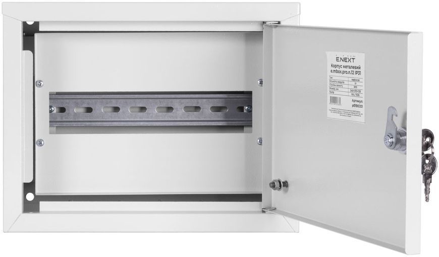 Корпус металевий e.mbox.pro.n.12 IP31 навісний на 12 модулів E.NEXT (p0100201) p0100201 фото
