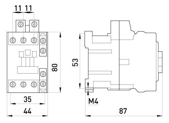Контактор e.industrial.ukc.18.24, 18A, 24В, 1no+1nc (i.0090074) i.0090074 фото