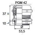 Сальник металевий PGM 42 АСКО-УКРЕМ (A0150050040) A0150050040 фото