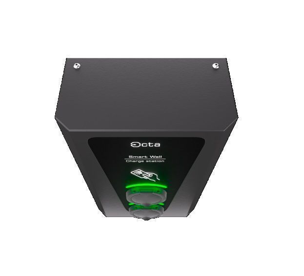 Зарядна станція 2-портова Smart Wall 22+22 кВт розетка Тype 2 + Тype 2 SW244-S22-S22 Octa Energy SW244-S22-S22 фото