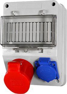 Монтажний набір 32А 3Р+PE 400V,16A 2P+PE 250V, клемна колодка 5х6кв.мм E.NEXT (6165-130) 6165-130 фото