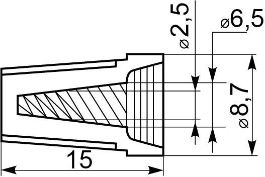 Ковпачок P71 (100шт) АСКО-УКРЕМ (A0150060001) A0150060001 фото