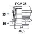 Сальник металевий PGM 36 АСКО-УКРЕМ (A0150050042) A0150050042 фото