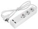 Подовжувач e.es.3.1.5.z.b.2.usb 3 гнізда, 1.5м, з з/к з USB-зарядкою, baby protect E.NEXT (s042128) s042128 фото 1