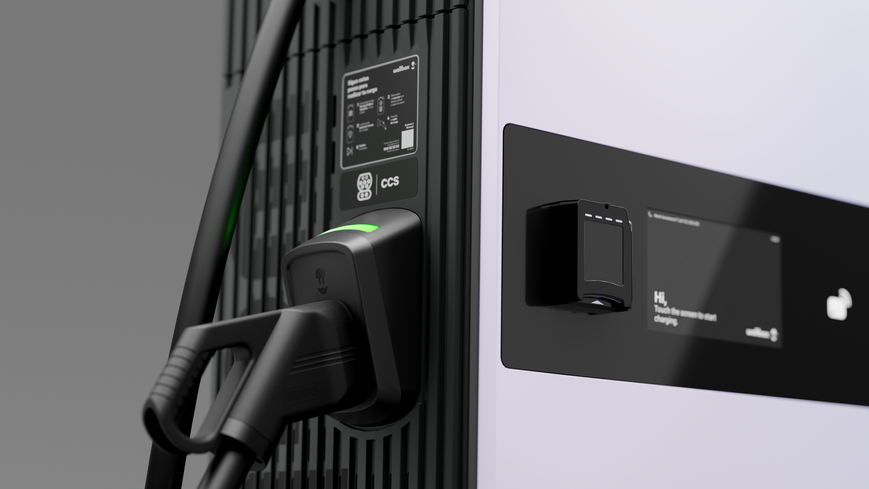 Зарядна станція Supernova 60кВт DC з роз'ємом CCS Combo 2 + ChaDeMo кабель 5 м Wallbox DCF1-214-84800000-WB1 фото