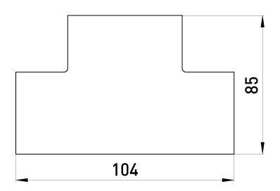 Т-з'єднувач e.trunking.t.channel.stand.60.40 для короба 60х40мм E.NEXT (s5033008) s5033008 фото