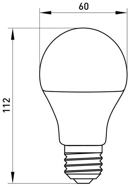Лампа світлодіодна e.LED.lamp.A60.E27.7.4000, 7Вт, 4000К E.NEXT (l0650608) l0650608 фото