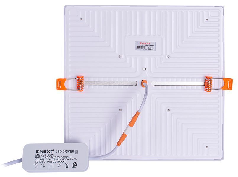 Світильник світлодіодний вбудований e.LED.stand.MP.Square.R.36.6500 квадрат 36Вт 6500К 3240Лм E.NEXT (l0862011) l0862011 фото