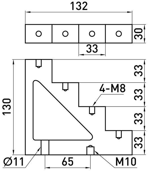 Ізолятор ступінчатий e.step.ct4-30 450A E.NEXT (s054102) s054102 фото