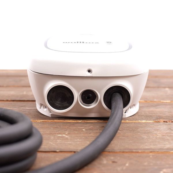 Зарядна станція Pulsar Max Wallbox 32А 3Ф 400В 22 кВт біла з роз'ємом Тype 2 з кабелем 5м PLP4-0-2-4-9-001 PLP4-0-2-4-9-001 фото