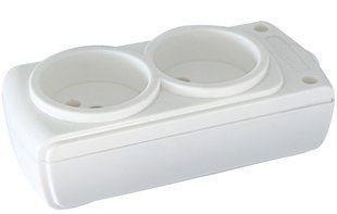 Колодка e.t.es.2 2 гнізда, без з/к E.NEXT (s042099) s042099 фото