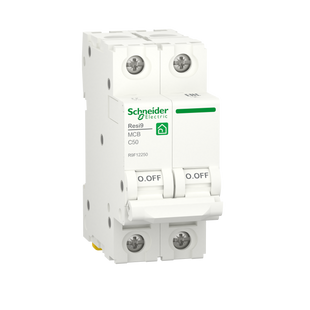 Автоматичний вимикач Schneider Electric RESI9 6kA 2P 50A C R9F12250 R9F12250 фото
