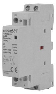 Модульний контактор e.mc.pro.2.25.1NO+1NC, 2р, 25А, 1NO+1NC, 24В E.NEXT (p005320) p005320 фото