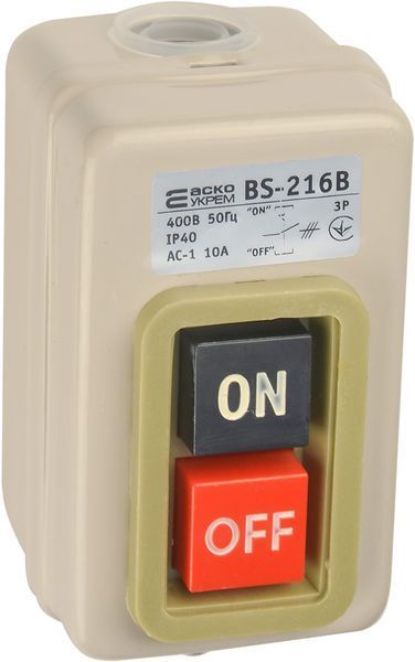 BS-216B Кнопковий вимикач-роз&rsquo;єднувач АСКО-УКРЕМ (A0140020208) A0140020208 фото