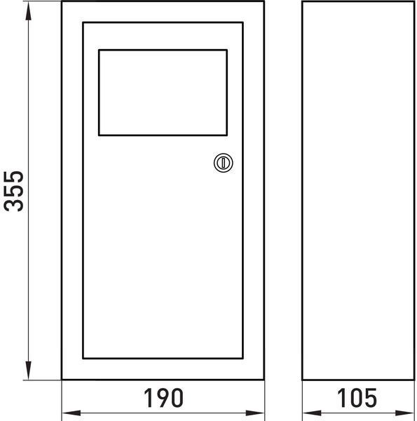 Корпус e.mbox.stand.n.f1.08.z.е металевий, під 1-ф. електронний лічильник, 8 мод., навісний, з замком. E.NEXT (s0100049) s0100049 фото