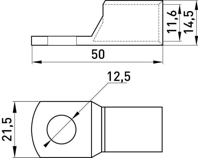 Мідний кабельний наконечник е.end.stand.sc.70 (s040006) s040006 фото