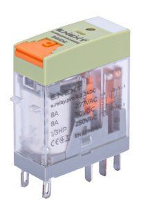 Реле проміжне e.relay.pro.8.2.24DC, 8А, 2 групи контактів, котушка 24В DC E.NEXT (p091004) p091004 фото